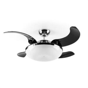Klarstein Magnolia, mennyezeti ventilátor, mennyezeti lámpa, 4-szárnyas rotor, Ø117cm/46", 95W kép