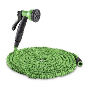 Waldbeck Water Wizard 30 flexibilis kerti locsolócső, 8 funkció, 30 m, zöld kép