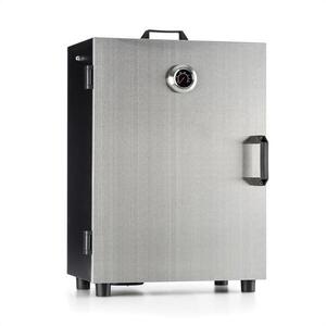 Klarstein Flintstone Steel, 800 W, elektromos füstölő, füstölő kemence, nemesacél kép