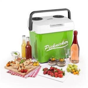 Klarstein Picknicker XL termo hűtődoboz, 32 l, A++, AC, DC, szivargyújtó, zöld kép