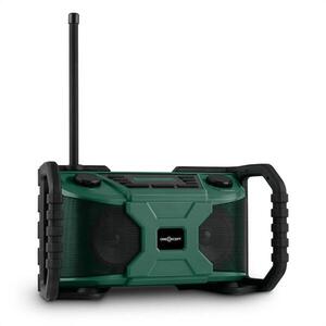 OneConcept Workside, zöld, outdoor hangfal rádióval, DAB+, FM, bluetooth, USB, elemekkel üzemeltethető kép