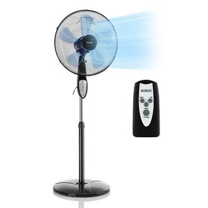 Klarstein Summerjam, álló ventilátor, fekete, 41 cm, 50 W, 3 sebességfokozat, 69, 18 m³/min. légáramlás, távirányító mellékelve kép
