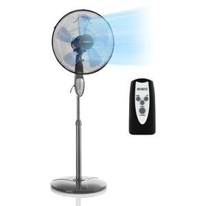 Klarstein Summerjam, álló ventilátor, szürke, 41 cm, 50 W, 3 sebességfokozat, 69, 18 m³/min. légáramlás, távirányító mellékelve kép