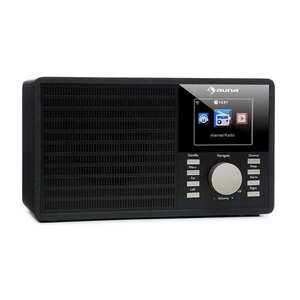 Auna IR-160, internet rádió, WLAN, USB, AUX, UPnP, 2, 8“-es TFT kijelző, távirányító, fekete kép