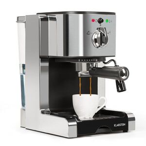 Klarstein Passionata 20, eszpresszógép, 1350 W, 20 bar, 1.25 l, 6 csésze, tejhabosító kép