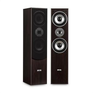 Auna L766 3-utas bassreflex HiFi hangfal pár, diófa kép