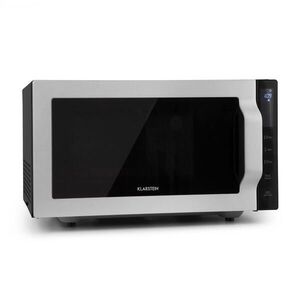Klarstein Brilliance Roomy, mikrohullámú sütő, 900 W, 25 l, 6 teljesítmény fokozat, grill, ezüst kép