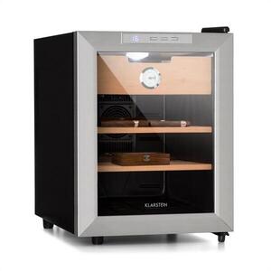 Klarstein EL PRESIDENTE 33, HUMIDOR, 50 W, ÉRINTŐPANEL, BÜKKFA, 23 L, LED, FEKETE kép