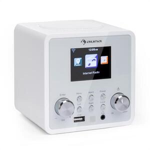 Auna IR-120 internet rádió, WiFi, DNLA, UPnP, app-control, fehér kép