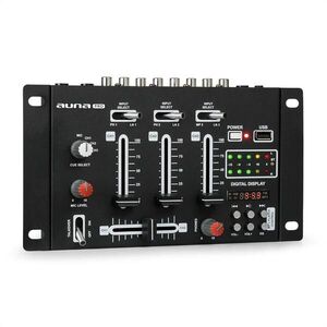 Auna Pro DJ-21 BT DJ-mixer keverő pult, USB, fekete kép