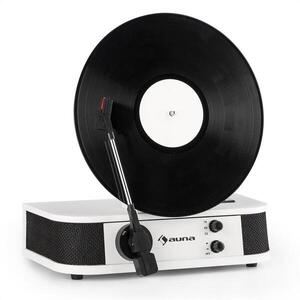 Auna Verticalo S, retró gramofon, vertikális tányér, USB, fehér kép