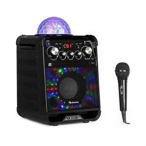Auna Rockstar LED karaoke rendszer, CD-lejátszó, bluetooth, AUX, 2 x 6, 3 mm, fekete kép