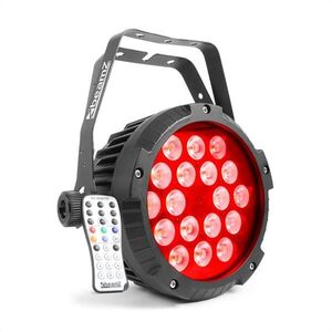 Beamz BWA418, LED PAR reflektor, 18 x 12 W, 4 in 1, LED, RGBW, IP65, fekete kép