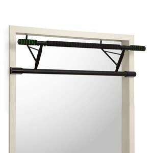 KLARFIT In-Door, húzódzkodó rúd ajtókeretbe, 130 kg, EVA pads, acél, fekete kép