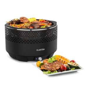 Klarstein Micro-Q 3131, faszenes grill, kerek, 31 cm-es (Ø) grillrács, fekete kép