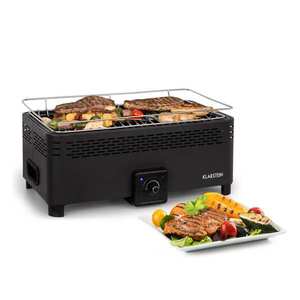 Klarstein Micro-Q 3131, faszenes grill, négyszögletes, 42 x 23 cm grillrács, fekete kép