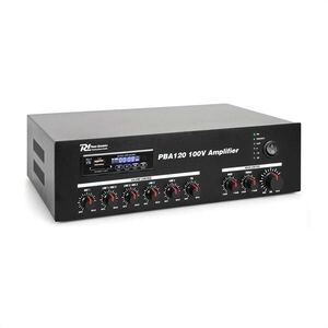 Power Dynamics PBA120, 100 V erősítő, 120 W, USB/SD, MP3, bluetooth kép