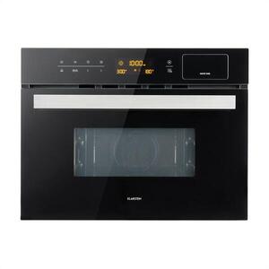 Klarstein Luminance Steam, beépíthető mikrohullámú sütő, 900 W, 34 L, fekete kép