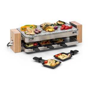 Klarstein Prime-Rib, raclette grill, 1500 W, természetes kőlemez, rozsdamentes cél konstrukció kép