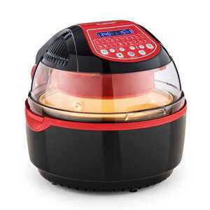 Klarstein VitAir Turbo Smart, meleglevegős fritőz, 1400 W, 10 l, 20 program, piros kép