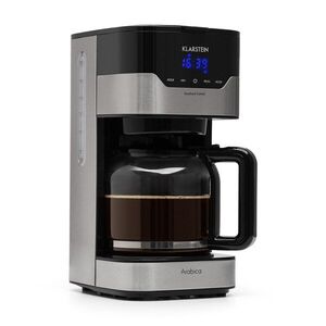 Klarstein Arabica 900W, kávéfőző, 1.5 l, Easytouch Control, ezüst/fekete kép