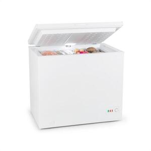 Klarstein Iceblokk Eco, fagyasztóláda, A+++, 200 l, 4 felakasztható kosár, kerekek, fehér kép
