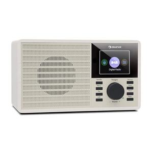 Auna DR-160 BT, DAB+/FM rádió, USB, AUX, 2.4" TFT kijelző, távirányító, fehér kép