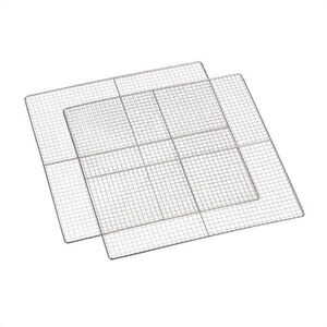 Klarstein Master Jerky 16 & 32, szárító rácsok, 2db, 40 x 40 cm, rozsdamentes acél, ezüst kép
