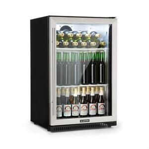 Klarstein Beersafe Pro, hűtőszekrény italokra, 133 l, üvegajtók, 2 csúsztatható polc, fekete kép