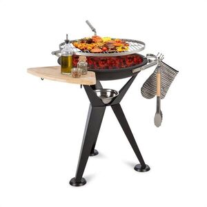 Blumfeldt Caruso, 2 az 1-ben tűzrakó tál és grillező, Ø 58 cm, fordulás funkció, Ø 55 cm grill, fekete kép