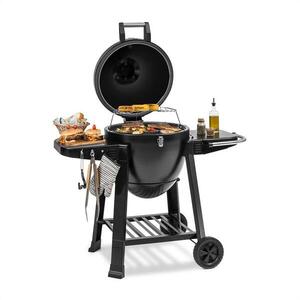 Klarstein Duomo kamado, grill, hőmérő, oldalsó részek, kerekek kép