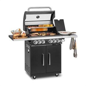 Klarstein Tomahawk 4.2 T Gázgrill 6 égő 20, 7 kW 64x42cm Gázgrill rozsdamentes acél kép
