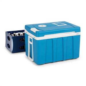 Klarstein BeerPacker, termoelektromos hűtődoboz hőtartó funkcióval, 50 l, F, AC/DC, kocsi, kék kép