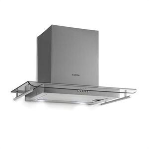 Klarstein Maverick, páraelszívó, beépített, 70 cm, 400 m³/ó, nemesacél, üveg, ezüstszín kép