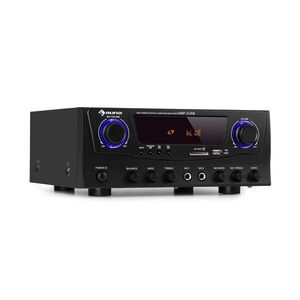 Auna Amp-2 BT, HiFi erősítő, 2 x 50 W, BT, USB, SD, 2 x mikrofon bemenet, fekete kép