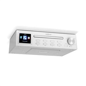 OneConcept Streamo Chef, konyhai rádió, CD lejátszó, BT, 2, 4" HCC kijelző, fehér kép