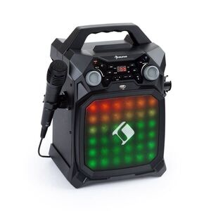 Auna Rockstar LightShow, karaoke készülék, bluetooth, USB, Line-In/Out, 2 x 6, 3mm, fekete kép