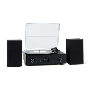 Auna Connect Vinyl, smart rádió, lemezjátszó, 2 hangfal, max. 20 W, internet/DAB+ kép