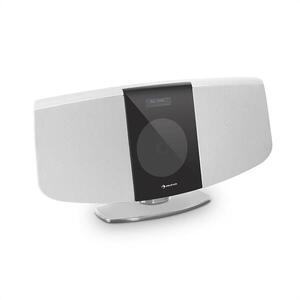 Auna BlackMask, függőleges sztereó berendezés, CD, FM és DAB+ tuner, BT, fehér kép