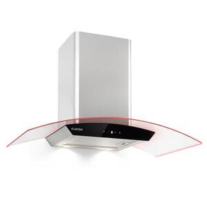 Klarstein Gloria, páraelszívó, elszívás, 90 cm, 580 m³/h, RGBI, ezüst/fekete kép