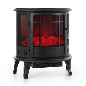 Klarstein Megéve, elektromos kandalló, 1850 W, LED-láng, termosztát, szabályozható fényerő, fekete kép