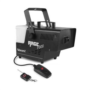 Beamz Rage 1000, füstgép, 1000 W, 125 m³ / perc, 2l, távirányító, tartálykapacitás 2l kép
