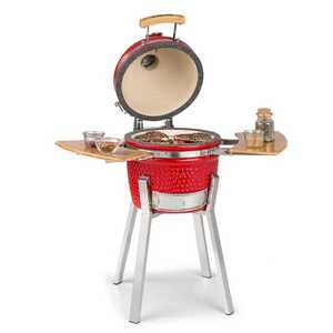 Klarstein Princesize Pro, kamado grill, 13 "(33 cm), hőmérő, oldalelemek, piros kép