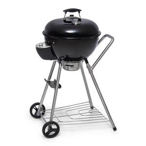 Klarstein Beef Baron, kerek grill szellőzéssel, hőmérő, kerekek, fekete kép