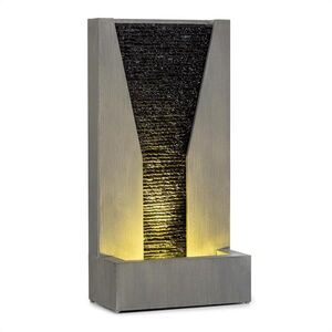 Blumfeldt Riverrun, kerti szökőkút, kintre/bentre, 12 W-os szivattyú, LED, 10 m kábel, galvanizált kép