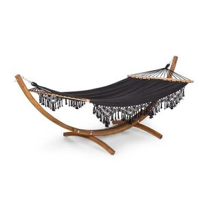 Blumfeldt Bali Swing, függőágy, vörösfenyő, max. 160 kg, 320 g/m², fekete kép