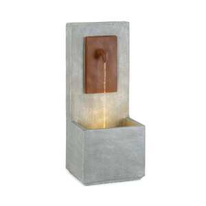 Blumfeldt Milos, szökőkút, LED, beltéri és kültéri, 5 m kábel, cement, szürke kép