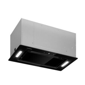 Klarstein Hektor Eco, beépített páraelszívó, 52 cm, 566 m³/ó, érintőképernyős, üveg, fekete kép
