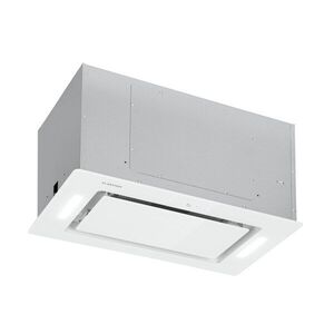 Klarstein Hektor Eco, beépített páraelszívó, 52 cm, 566 m³/ó, érintőképernyős, üveg, fehér kép