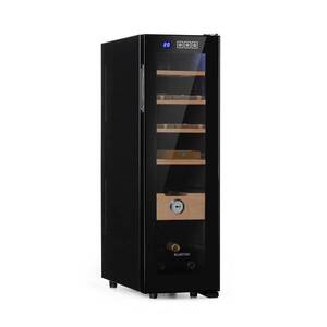 Klarstein El Presidente 45 Slim, humidor szivarok tárolására, 45 l, 4 polc, fekete kép